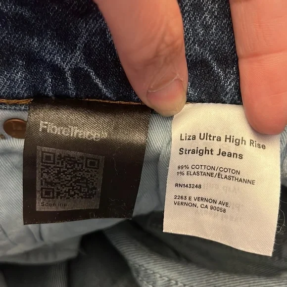 Reformation High Rise Jeans - Blue - Picture 6 of 7